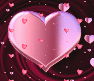 Gif animé coeur pluie